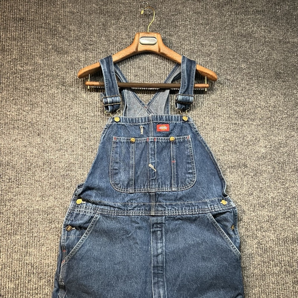 Dickies Jean Overall Men's Size‎ 38x34 Blue Denim Dark Wash